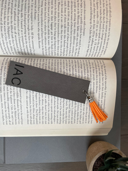 Personalized Leather Bookmark
