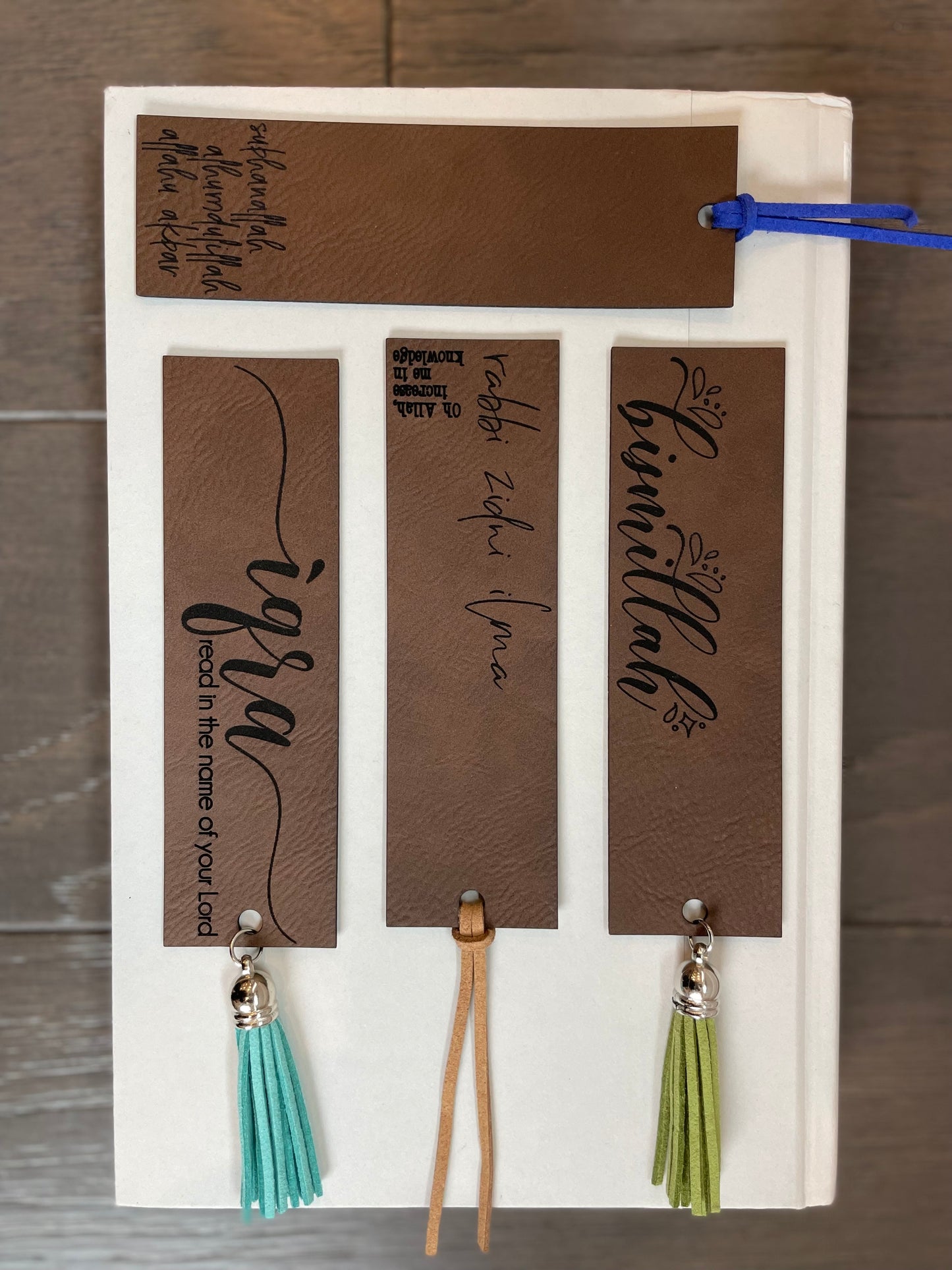 Personalized Leather Bookmark